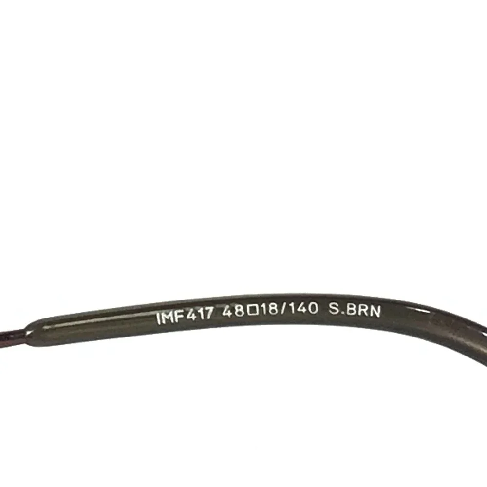 Innovative M/F Eyeglasses Frames IMF 417 S.BRN Brown Rectangular 48-18-140